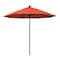 California Umbrella 9' Black Aluminum Market Patio Umbrella, Olefin Sunset 194061335635 - alternate 1